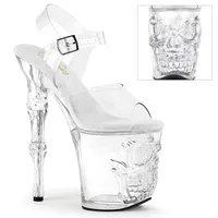 RAPTURE-808 Damen Sandale von Pleaser, Transparent EU 40, US 10