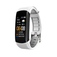INF Náramek na aktivitu / Fitness náramek / Monitor srdečního tepu Bílý