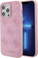 Guess iPhone 15 Pro Max Back cover case - Quilted 4G classic - Pink