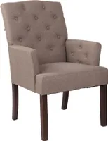 TPFLiving Stuhl Zugor Antik Stoff taupe