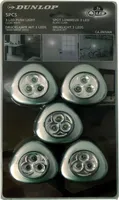 5 Stück Dunlop Drucklampen Schranklampen mit 3 LED's