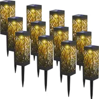 Speed 12x LED Solarlampe Solarleuchte Gartenlicht Gartenleuchten Außen Beleuchtung