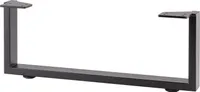 SIMAUSROM Möbelkufe 400x160mm | Tischkufe aus Stahl schwarz lackiert | modernes Tischgestell