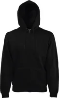 Fruit of the Loom 62-034-0 | Premium Hooded Sweat-Jacket - Farbe: Black - Größe: S
