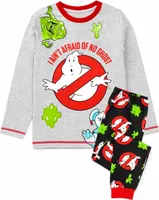 Ghostbusters - "I Ain´t Afraid Of No Ghost" Schlafanzug für Kinder NS6633 (122) (Grau/Schwarz)
