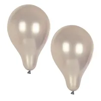 10 balónků Ø 25 cm stříbrné