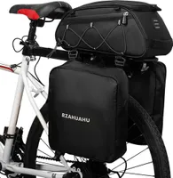 3-in-1-Fahrradtraegertasche, wasserdichte Fahrrad-Ruecksitztasche, Kuehltasche mit 2 seitlichen Haengetaschen, Radfahren, Gepaecktasche, Pannier-Umhaengetasche