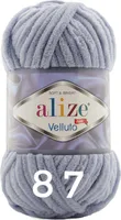 Alize Velluto, 100g/68m 87 coal grey