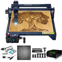 ATOMSTACK A10 PRO 50W Engraving Maschinen mit ATOMSTACK B1 Enclosure, Air Assist kit, F2 400*400mm Honeycomb Arbeitsplatte und ATOMSTACK R3 PRO Rotary Roller Set