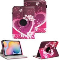Tablet Hülle für Samsung Galaxy Tab A7 2020 Schutzhülle Tasche Cover 360 DrehbarFarben:Motiv 2