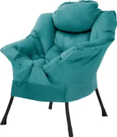 ML-Design Relaxsessel Petrol mit Armlehnen & Seitentasche, Loungesessel ergonomisch mit Kopfkissen