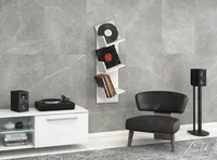 Sulda Regal wandhängend für LP 3 Ablagen weiß.
