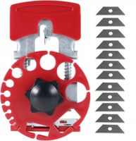 Schnelles Werkzeug zum Entfernen der Isolierung von Kupferdraht - Hohe Effizienz, Robustes Design, Verstellbare Schnitttiefe, Kompakt und Tragbar - Inkl. 4 Klingen ZAXER