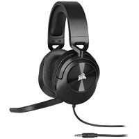 Corsair HS55 Surround Gaming-Headset (Kunstleder-Ohrmuscheln Memory-Schaumstoff, Dolby Audio 7.1-Surround-Sound) Karbon