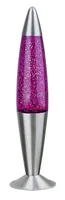 Rabalux Glitter lávová lampa 1x E14 fialová, strieborná