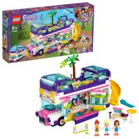 LEGO 41395 Friends Freundschaftsbus Set, Puppenhaus - Bus mit 3 Mini Puppen, Spielzeug ab 8 Jahren für Mädchen und Jungen