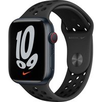 Apple WATCH Nike Series 7 45mm GPS Aluminiumgehäuse Mitternacht Sportarmband Anthrazit Schwarz
