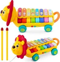 Vzdelávacia hračka cimbal, xylofón Lion RK-740 Ricokids