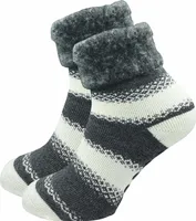 Gawilo  Stoppersocken Damen (1 Paar), Weiß Grau / 39 - 42