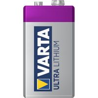 5 x Varta Ultra Lithium Professional 6122 9V E-Block Rauchmelder im 1er Blister 
