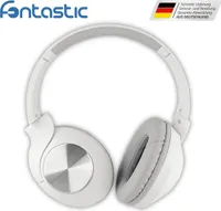 Drahtlose Kopfhörer "Tela" mit Mikrofon, faltbar Line-In, Volume-Control, kompaktes Design, weiß
