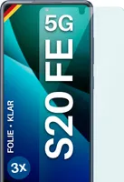 moex® 3x Schutzfolie kompatibel mit Samsung Galaxy S20 FE / FE 5G - Displayschutzfolie dünn Folie, Klar