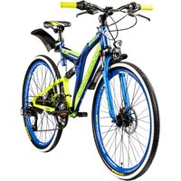 Jugendfahrrad Geroni FXC 100 Mountainbike Fully ab 160 cm MTB für Jungen und Mädchen 21 Gang Fahrrad 26 Zoll mit V Brakes Mountain Bike vollgefedert