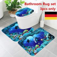 3tlg.Set Katze Badgarnitur Badematte Badteppich Badvorleger Toilette Deckel 3tlg.Set Katze Badgarnitur Badematte Badteppich Badvorleger Toilette Deckel
