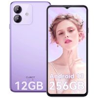 CUBOT Note 40 Handy Ohne Vertrag 12GB+256GB/1TB, 6.56 Zoll 90 Hz, Android 13 Smartphone, 48MP Hauptkamera, 5200 mAh Akku GPS/OTG/Face ID Lila