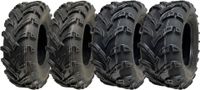 25x10-12 & 25x8-12 Quad Tyres 6ply P377 ATV Tires E marked Road Legal (Set of 4)