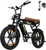 HITWAY E Bike Elektrofahrrad für Erwachsene 20 Zoll 4.0 Fat Tire Off-Road Ebikes, 48V 2 * 13Ah Akku E-MTB Fahrrad, mit 7-Gang-Schaltung,25KM/H
