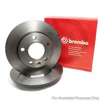 2x Bremsscheibe Voll Ø 2475 mm Vorne (08.2275.10) u.a. für Ford Hyundai Vorne von Brembo (Set08.2275.10) Bremsanlage Bremsscheibenset, Scheibenbremse, Satz, Bremsscheibensatz