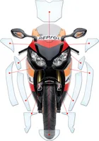 Lackschutzfolie Steinschlagschutz passend für Honda CBR1000RR SC59 2008-2011