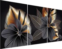 Diamond Painting Erwachsene Blumen 3 Teilig 5D Diamant Painting Bilder Erwachsene Groß xxl - Diamond Painting Set Full Drill - Daiments Painting Als Geschsenk Und Wanddekoration Zu Hause