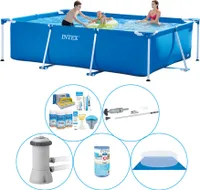 Intex Rámový bazén obdélníkový 300x200x75 cm - 6dílný - Bazén včetně příslušenství