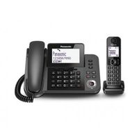 Panasonic KX-TGF320E, DECT, Schwarz, LCD, AAA, 1,88 - 1,9 Hz, Wall/Desk