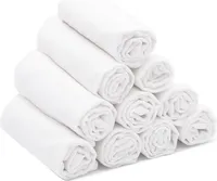 10er Set Waschlappen, 35x50 cm aus 100% Baumwolle, weiß
