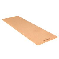 TREXO TPE Kork Yogamatte Maße 61 x 183 cm und 6 mm Dicke orange für Übung zu Hause im Club Pilatesmatte Stretching Gymnastik YM-C01P