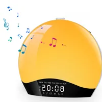 Bluetooth Tageslichtwecker, Wake-Up Light, Lichtwecker mit Sonnenaufgangs- und -untergangssimulation, Bluetooth Lautsprecher, 22 Naturgeräusche