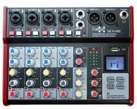 E-Lektron SE-6 Live Mischpult 4-Kanal Mixer + stereo USB/Bluetooth/Soundkarte, inkl. Phantom EL172583