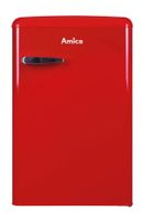 Amica Retro Kühlschrank mit Gefrierfach Rot 108 L