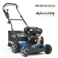 HYUNDAI Benzin-Vertikutierer Lüfter SC4001G Rasenlüfter Moosentferner (40 cm, 5.4 PS, 45L Fangkorb)