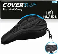COVERX Sattelabdeckung Gel Sattelbezug Sattelüberzug Fahrrad Sattel Sitzbezug