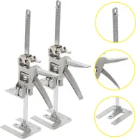 Hengda 2x Handwerkzeugheber Gipskartonplatten Hebevorrichtung Schrankheber Bis 150Kg, Einstellbar 0cm-23cm