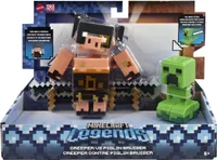 Minecraft Legends Creeper vs Piglin Brute 2-pack
