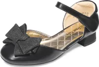 DREAM PAIRS mädchenschuhe Mädchen Ballerinas Kommunionschuhe Prinzessinnen Schuhe Flache Schuhe Mary Jane festlicheschuhe Schleife,Farbe: SCHWARZ, Größe: 28.5