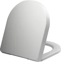 Saqu Touch WC-Sitz mit Softclose Weiß - Toilettendeckel mit Absenkautomatik,