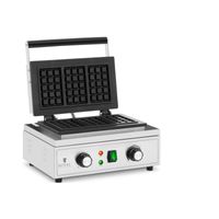 Royal Catering Waffeleisen - 3 belgické vafle - 1500 W - 50 - 300 °C - 0 - 5 min časovač -