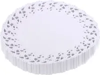 Tortenspitzen rund 24 cm 250 Stück weiss