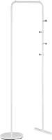 BELIANI Stojící bílý kovový věšák 50 x 175 cm stojan na věšáky v hale na kabáty